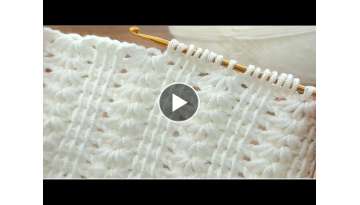 Tunisian crochet pattern with very easy row loops #crochet